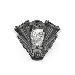 Bagues | Zancan Gioielli Zancan Silver Ring With Biker Skull. 18