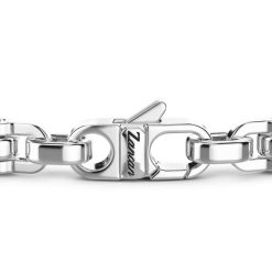 Bracelets | Zancan Gioielli Zancan Silver Link-Only Bracelet With Black Stones. 19