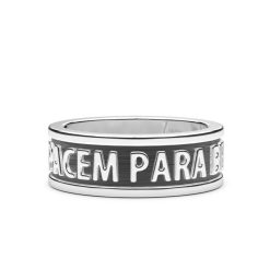 Bagues | Zancan Gioielli Zancan Banded Silver Ring With Latin Inscription. 18