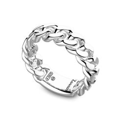 Bagues | Zancan Gioielli Zancan Silver Curb Chain Ring. 18