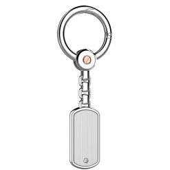 Porte-Cles | Zancan Gioielli Zancan Silver Keychain With Rose Gold Screw.