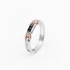 Bagues | Zancan Gioielli Zancan White And Rose Gold Ring With Diamonds.