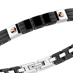 Bracelets | Zancan Gioielli Zancan Steel And Black Ceramic Bracelet