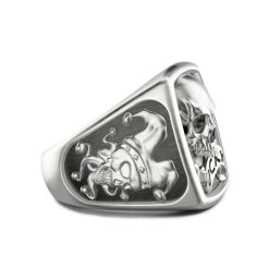 Bagues | Zancan Gioielli Zancan Silver Ring With Skull 18