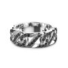 Bagues | Zancan Gioielli Zancan Silver Band Ring With Black Stones. 18