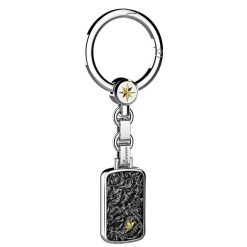 Porte-Cles | Zancan Gioielli Zancan Silver Keychain With Barbed-Wire Effect Tag.