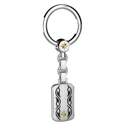 Porte-Cles | Zancan Gioielli Zancan Silver Keychain With Tribal Motif.