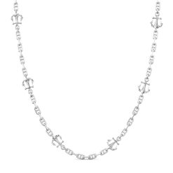 Colliers | Zancan Gioielli Zancan Link-Only Silver Necklace With Anchors. Classique