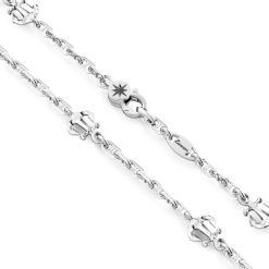 Colliers | Zancan Gioielli Zancan Link-Only Silver Necklace With Anchors. Classique