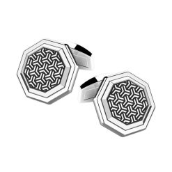 Boutons De Manchette | Zancan Gioielli Zancan Octagonal Silver Cufflinks.