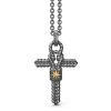 Colliers | Zancan Gioielli Silver Necklace With Cross And Small Knot.