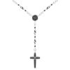 Colliers | Zancan Gioielli Zancan Silver And Black Stone Rosary Necklace.