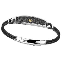 Bracelets | Zancan Gioielli Zancan Kevlar Bracelet With Silver Tag.