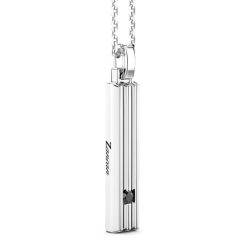 Colliers | Zancan Gioielli Collier Zancan En Argent Avec Pendentif Plaque Verticale.