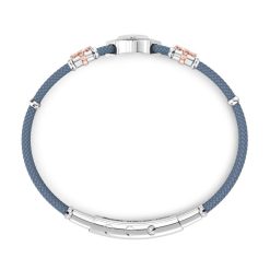 Bracelets | Zancan Gioielli Bracelet Zancan En Kevlar Avec Boussole. Bleu Aviateur