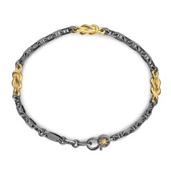 Bracelets | Zancan Gioielli Zancan Burnished Silver Bracelet With Marine Knots. 19