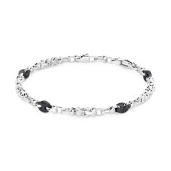 Bracelets | Zancan Gioielli Bracelet Zancan Maille Seule En Argent Et Ceramique. 19