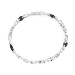 Bracelets | Zancan Gioielli Bracelet Zancan Maille Seule En Argent Et Ceramique. 19