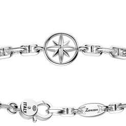 Bracelets | Zancan Gioielli Zancan Silver Bracelet With Wind Rose. Blanc