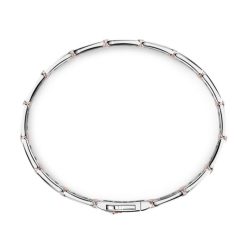 Bracelets | Zancan Gioielli Zancan Silver And Rose Gold Men'S Bracelet. Or Rose