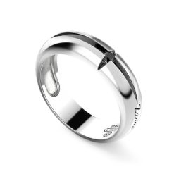 Bagues | Zancan Gioielli Zancan Silver Band Ring With Black Stone. 18