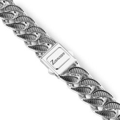 Colliers | Zancan Gioielli Zancan Curb Chain Necklace With Black Striated Finished.