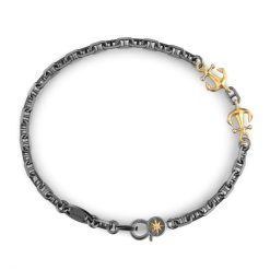 Bracelets | Zancan Gioielli Zancan Burnished Silver Bracelet With Anchor. 19