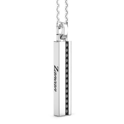 Colliers | Zancan Gioielli Collier Zancan En Argent Avec Pendentif Plaque Verticale.