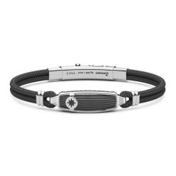 Bracelets | Zancan Gioielli Zancan Kevlar Bracelet With Silver Tag. 19