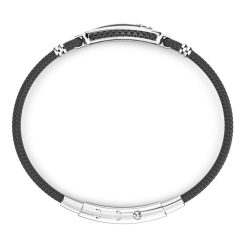 Bracelets | Zancan Gioielli Zancan Kevlar Bracelet With Silver Tag. 19