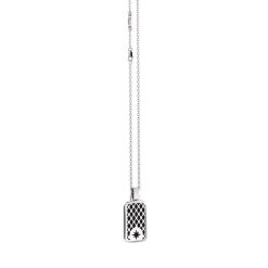 Colliers | Zancan Gioielli Zancan Silver Necklace With Tag Pendant.