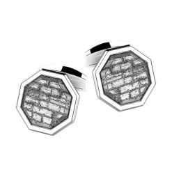 Boutons De Manchette | Zancan Gioielli Zancan Octagonal Silver Cufflinks.