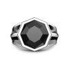 Bagues | Zancan Gioielli Zancan Silver Signet Ring With Onyx Stone. 18