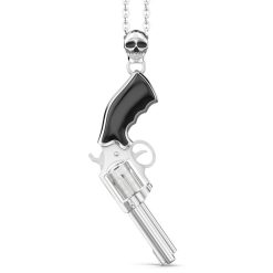 Colliers | Zancan Gioielli Zancan Silver Necklace With Revolver Pendant.