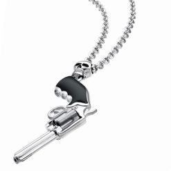 Colliers | Zancan Gioielli Zancan Silver Necklace With Revolver Pendant.