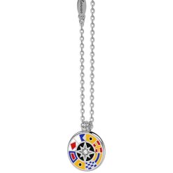 Colliers | Zancan Gioielli Zancan Silver Necklace With Pendant And Lacquered Details.