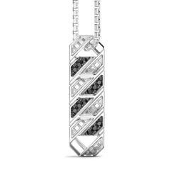 Colliers | Zancan Gioielli Collier Zancan En Argent Avec Pendentif Plaque Et Pierres. Noir