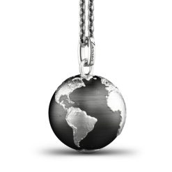 Colliers | Zancan Gioielli Zancan Silver Necklace With Globe Pendant.