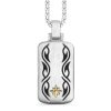 Colliers | Zancan Gioielli Zancan Silver Necklace With Tag Pendant And Tribal Motif.