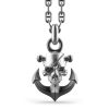 Colliers | Zancan Gioielli Zancan Silver Necklace With Pirate Skull Pendant.