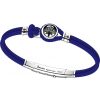 Bracelets | Zancan Gioielli Zancan Kevlar Bracelet With Silver Wind Rose. Bleu