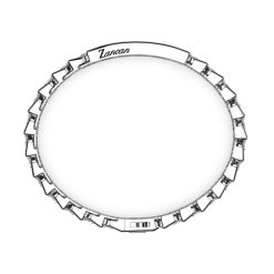 Bracelets | Zancan Gioielli Bracelet Zancan En Argent Avec Pierres Et Plaque Centrale. Noir