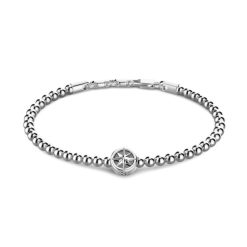 Bracelets | Zancan Gioielli Zancan Soft Bracelet With Silver Beads With Wind Rose. 19