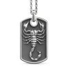 Colliers | Zancan Gioielli Zancan Silver Necklace With Scorpion On Tag Pendant.