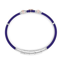 Bracelets | Zancan Gioielli Bracelet Zancan En Kevlar Avec Elements Nautiques. Bleu