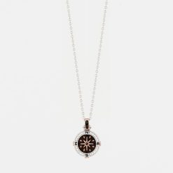 Colliers | Zancan Gioielli Zancan Gold Necklace With Wind Rose Pendant And Diamonds.