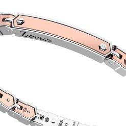 Bracelets | Zancan Gioielli Zancan 18K Rose Gold And Silver Bracelet With Tag.