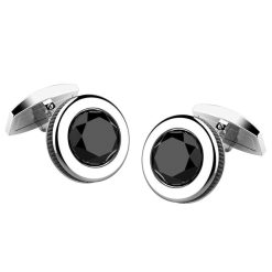 Boutons De Manchette | Zancan Gioielli Silver Cufflinks With Onyx